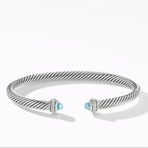 David Yurman Blue Topeka Cable Bracelet